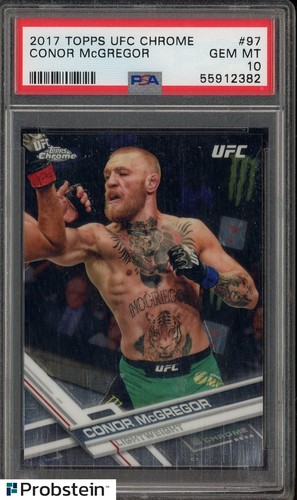 2017 Topps UFC Chrome #97 Conor McGregor PSA 10 GEM MINT