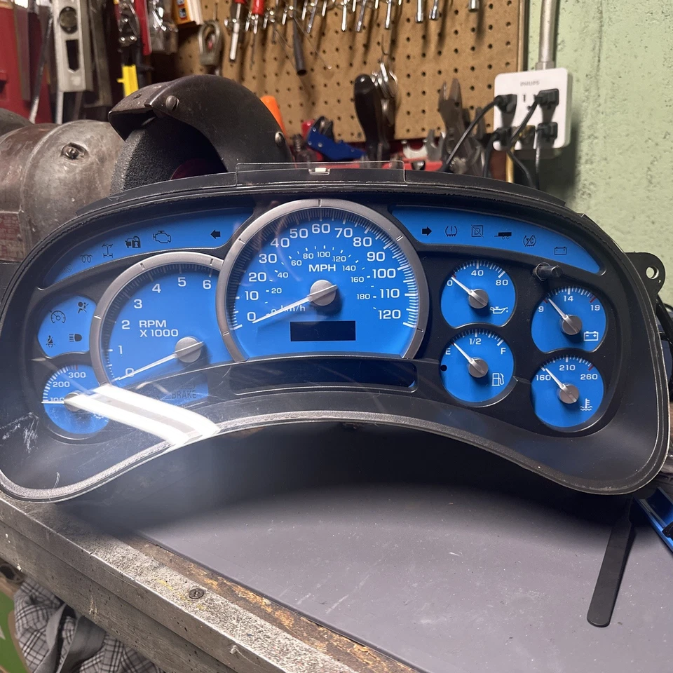 03-05 Chevy GMC Silverado Yukon Sierra Velocímetro Cluster Trans Temperatura!Ver Desc! Foto 2 de 4