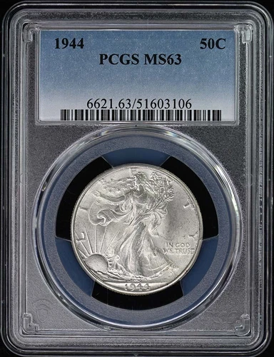 1944 50C Walking Liberty Half Dollar PCGS MS63