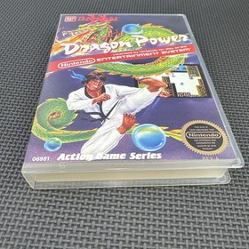 Dragon Power NES Cartridges Protect Game (Rental Case) Clear Case Only