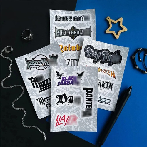 Paquete de pegatinas de banda de metal pesado, 35 piezas de pegatinas de metal, fuerte A - Imagen 5 de 7