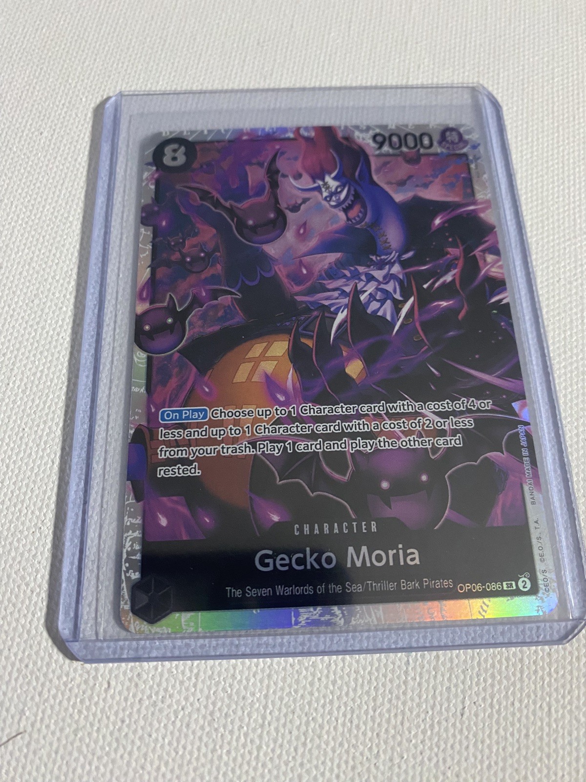 Gecko Moria SR OP06-086 SR One Piece TCG Wings Of The Captain English NM