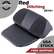 Red Stitching SIK Baggers Small Backrest Pad Fits 2014+ Harley Street Road