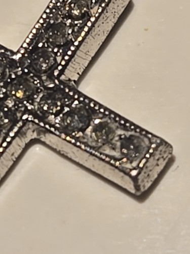 Vintage Sterling Silber Kreuz Anhänger Halskette Christentum - Bild 10 von 12