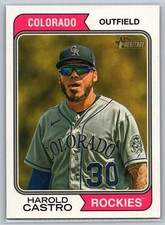 2023 Topps Heritage #521 Harold Castro - Colorado Rockies