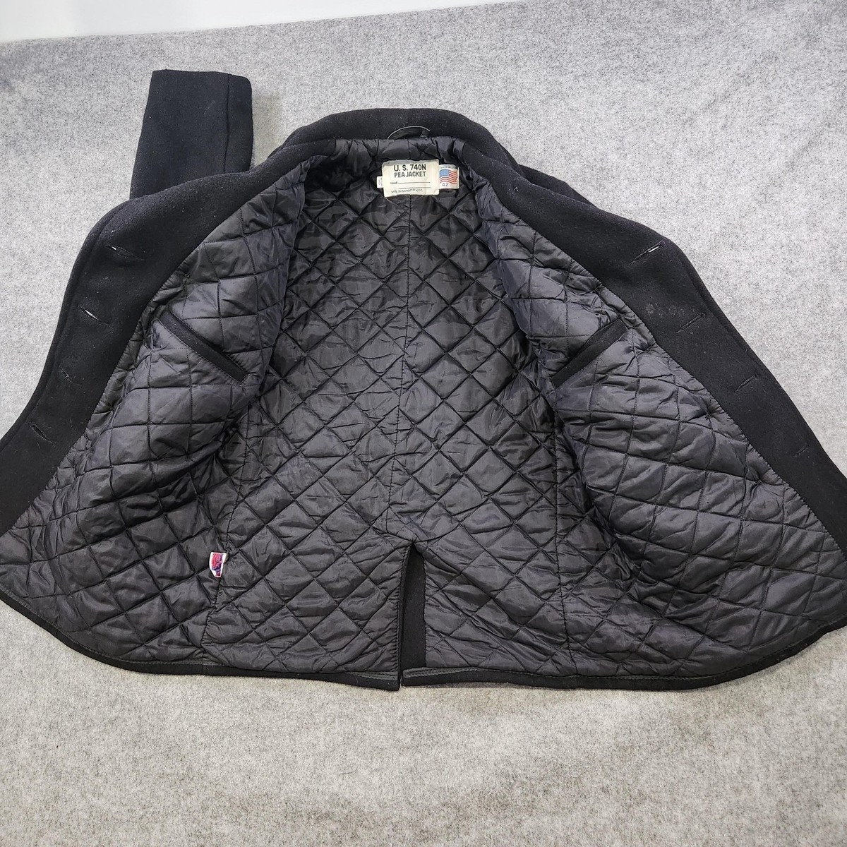 SCHOTT Pコート キルティング740N PEA JACKET 42 USA Schott Pea Coat Quilted 740N PEA JACKET 42 USA | eBay