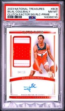 NATIONAL TREASURES CLUTCH FACTOR SIGNATURES RELICS BILAL COULIBALY 04/10 PSA 8