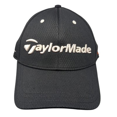 TaylorMade Lethal Fitted Baseball Cap Black M Embroidered Vented Holes Adidas