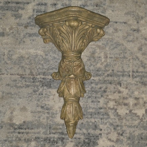 Vintage Pair Of Large Renaissance Style Wall Shelf/Sconces 16"T × 10"W - Picture 2 of 14