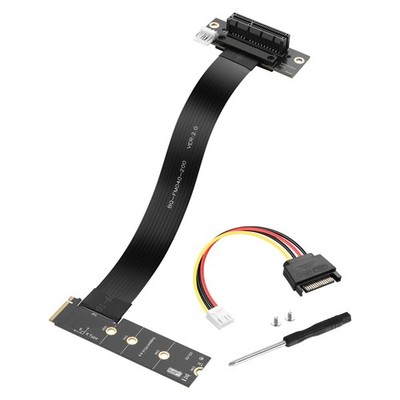 M.2 M-Key PCI-E4.0 2280 NGFF auf 90 Grad PCIe X4 Verlängerungskabel M2 auf PCI-E 4X 