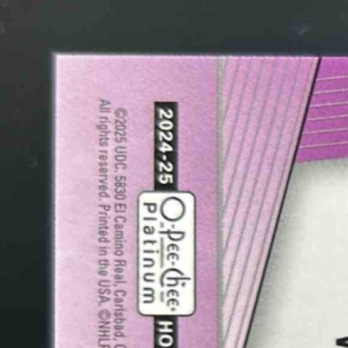 2024 OPC O-Pee-Chee Platinum Victor Hedman #29 pixel viola /299 fulmine - Foto 7 di 11