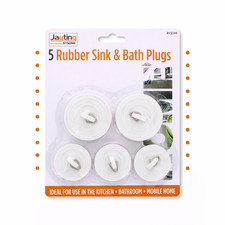  5 Pieces Sink Plug Universal Kitchen Bathroom Stopper Rubber Basin Bath drain