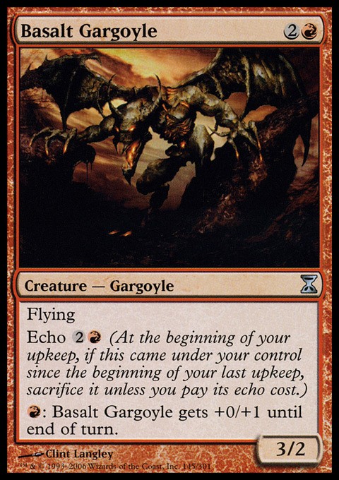 Basalt Gargoyle Time Spiral Lightly Played, English
