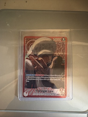 #ad One PIECE TCG OP14 001 Trafalgar Law Alternate Art Leader $47.00
