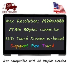 Dell Inspiron 17 7786 2-in-1 17.3 FHD Touchscreen LCD with Digitizer Glass 7WK01
