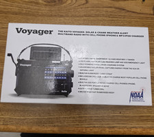 New Kaito Voyager KA500 Solar Crank Weather Alert Multiband S/W Radio NOAA Black