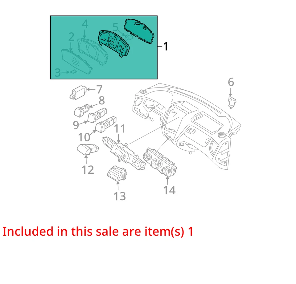 Cuadro de instrumentos velocímetro Kia Sportage 2009-2010 medidores 94021-1f431 QPKGN Foto 3 de 4