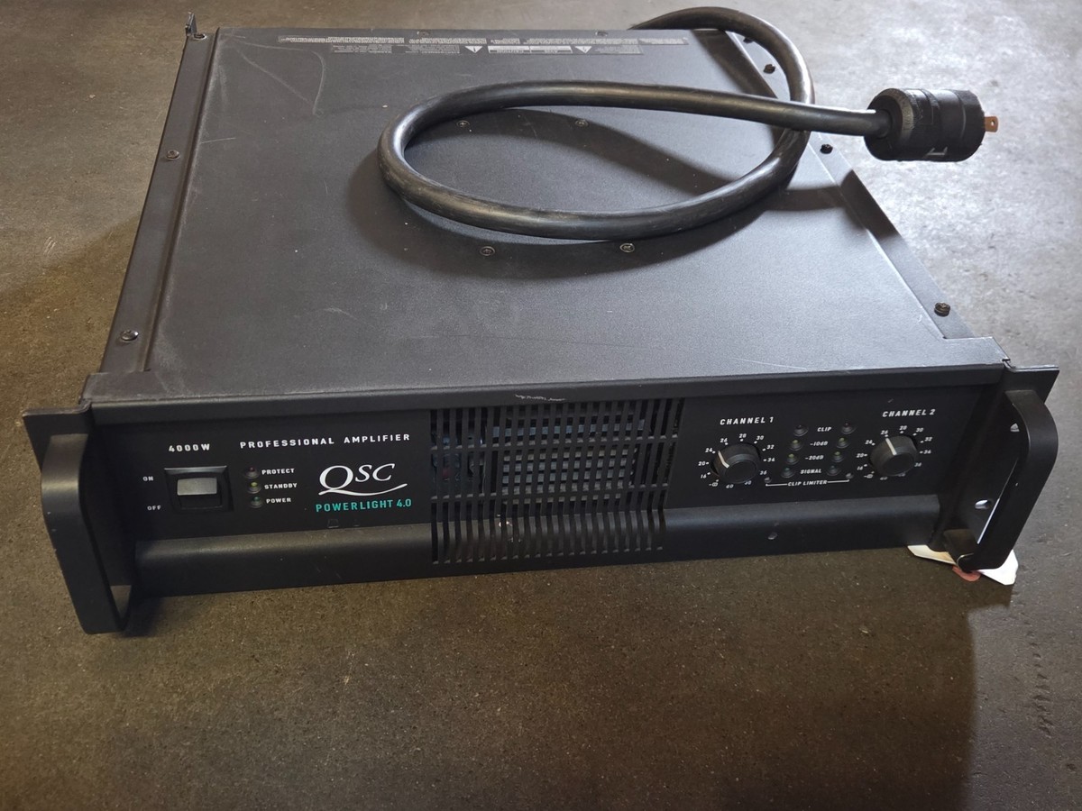 QSC PowerLight 4.0 Professional Amplifier 4000 Watts PL 4.0