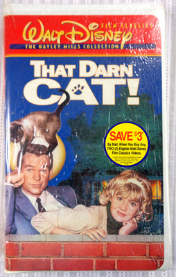 That Darn Cat! WALT DISNEY VHS Clamshell Hayley Mills Dean Jones 1965 NEW SEALED
