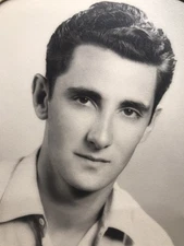 VTG c1950s Handsome Young Man Teen B&W Portrait Photograph 4x6 Tucson New Mexico