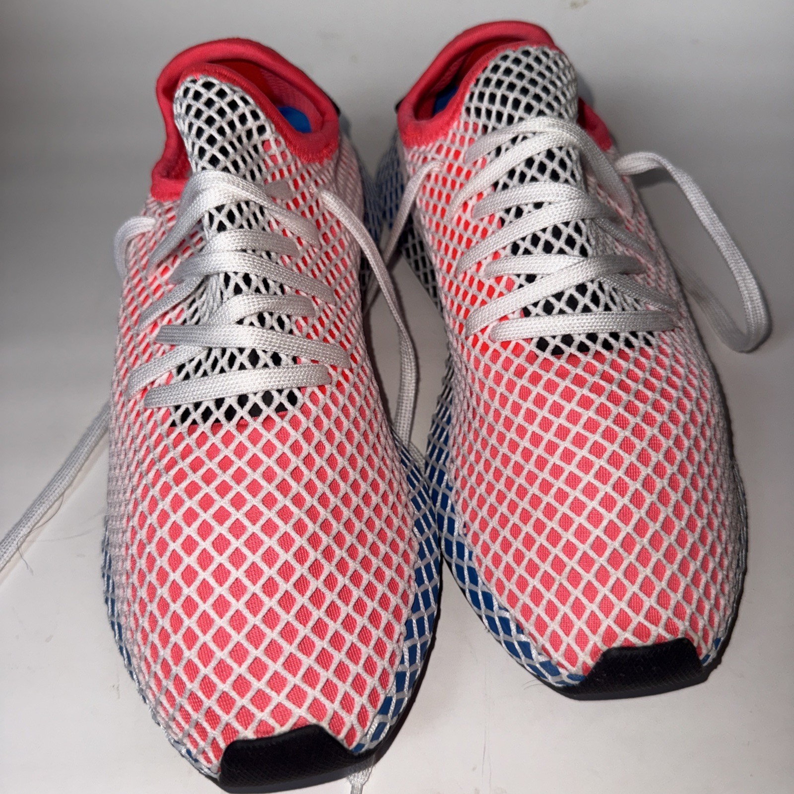 SAOLA Adidas Deerupt Runner Style codice CQ2624 rosso solare bluebird taglia 10 5