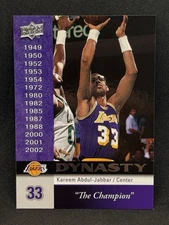 Kareem Abdul-Jabbar 2008-09 Upper Deck Dynasty #LAL-18 - Lakers