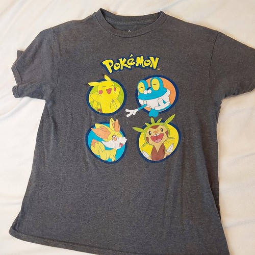 3 Kids Pokemon T-shirts - Red Size Small, 4 Character Large, and 6 Character XL - Picture 10 of 22