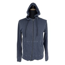 James Perse Standard Men's Full Zip Hoodie Slate Blue Size 1 Small Made in USA