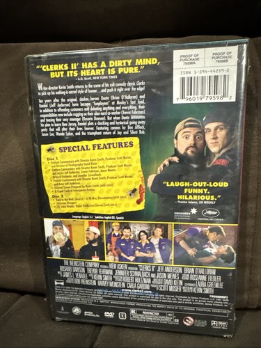 Clerks 2 DVD 2-disc set 2006 stoner comedy movie sequel Kevin Smith NEW Sealed - Foto 3 di 6