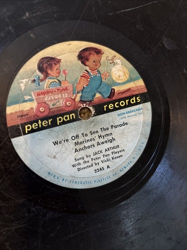 Peter Pan Book Record Vinyl Record 7” 45 RPM - Picture 3 of 3