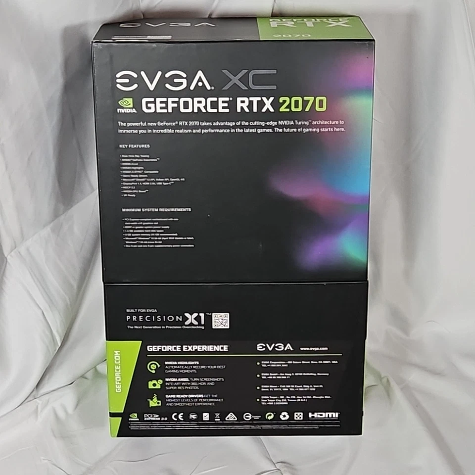 EVGA GeForce RTX 2070 XC GAMING, 8GB GDDR6, Dual HDB Fans New In Box  - Image 2 of 4