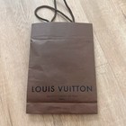 LOUIS VUITTON Brown Shopping Tote Bag Authentic Paper Gift Bag, 8” X 11”