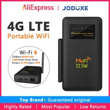 4G LTE Pocket Router WiFi6 10000mAh Mobile Hotspot VPN Portable Mifi