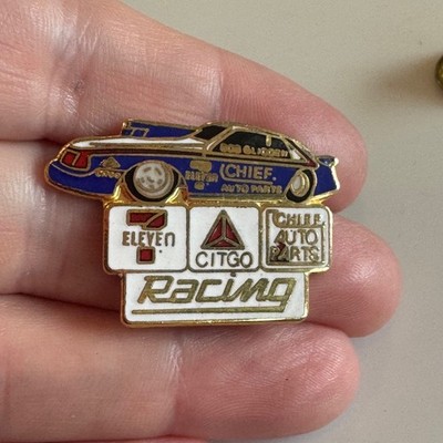 NHRA CLASSIC BOB GLIDDEN CHIEF/7 ELEVEN THUNDERBIRD PRO STOCK DRACING HAT PIN
