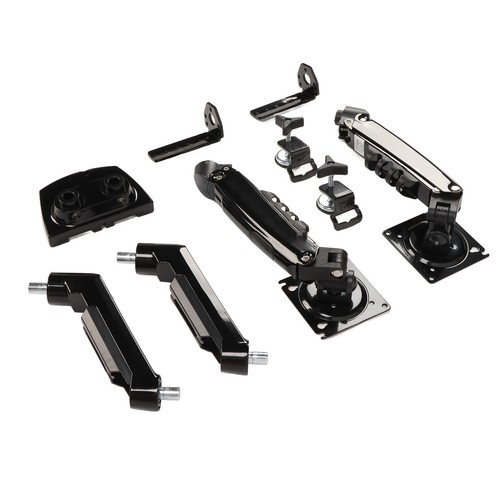 Dual Monitor Desk Mount Stand Adjustable Spring Swivel Vesa Arms With C Clam IDM - Afbeelding 3 van 12