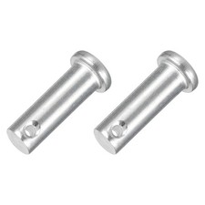 2Pcs 3/8" x 1-3/16" Single Hole Clevis Pins, 304 Stainless Steel Flat Head Pins