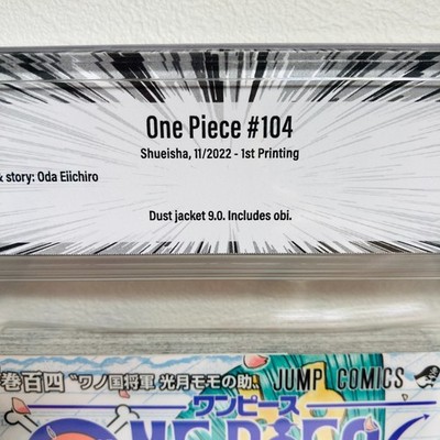 BGS 9.0 One Piece #104 Vol 104 2022 1st Printing Edition Graded