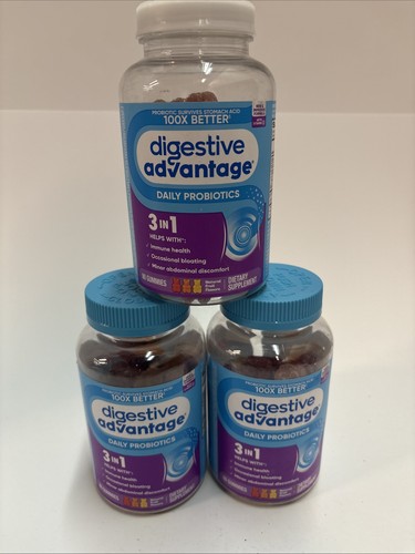 3x Digestive Advantage Daily Probiotic 3in1 80ct (240) BB01/27