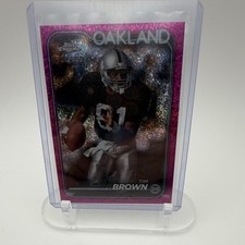 2024 Topps Chrome Magenta Speckle Tim Brown #151 /399 Oakland Raiders NFL