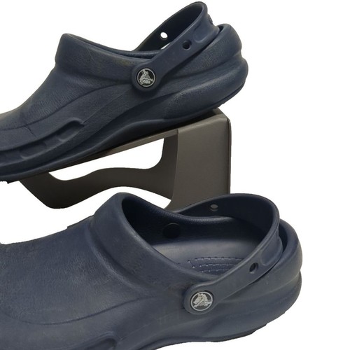 Crocs Bistro Work Clogs Men 8 Women 10 Navy Blue Solid Comfort Shoes Unisex - Picture 4 of 12