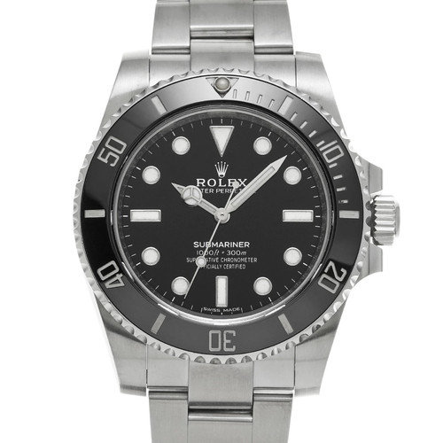 ROLEX Submariner 114060 Black Case Size 40 x 40 mm Men's Used Watch #61716