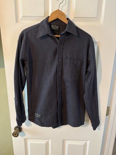 Mens The Vermont Flannel Co USA MADE Black/Gray Long Sleeve Shirt Size Small - Picture 1 of 5