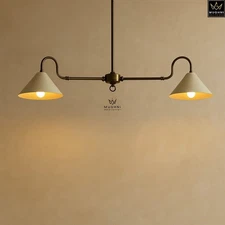 Brass Chandelier Mid century Light-Modern Lighting-Unique Lighting