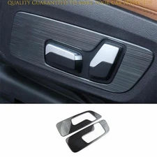 Black Steel Seat Adjust Handle Button Panel Trim For BMW X3 G01 X4 G02 2018-2024