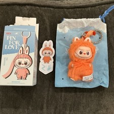 POP MART Labubu The Monsters Pin For Love Series Mini Vinyl Plush Doll Pendant Z