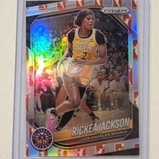 Panini 2025 Prizm WNBA Rickea Jackson RC #118 Los Angeles Sparks Logo Prizm