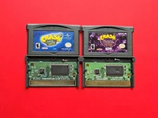 Crash Bandicoot 2 N-Tranced Purple: Ripto Ramp Game Boy Advance Lot 2 Games