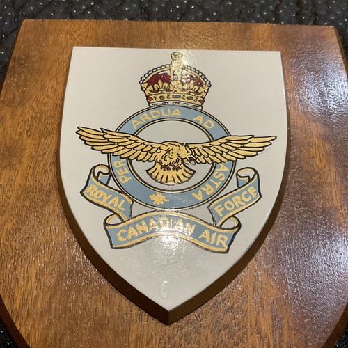Vintage Royal Canadian Air Force Mess Wandrelief/Schild - handbemalt - Bild 8 von 11