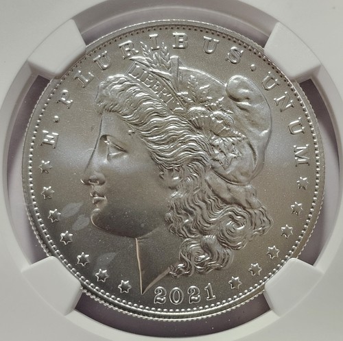 2021-O Morgan Silver Dollar ~ NGC MS70 First Releases Anniversary Label (A107) - Picture 2 of 4