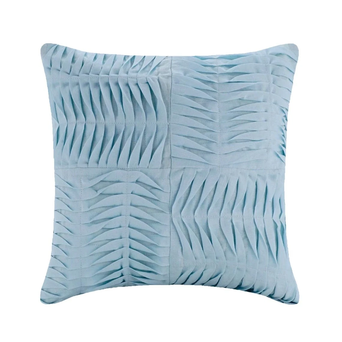 Decorative Pillow Cover Blue 16"x16", Couch Decor Cotton - Open To The Sky